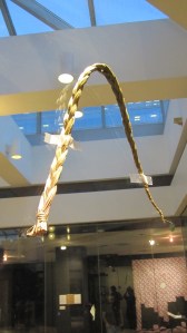 David Flaugher, Sweetgrass braid, sweetgrass, thread, 1986.