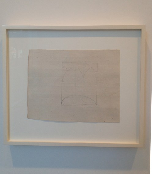 Suzan Frecon, painting plan drawing for a large painting