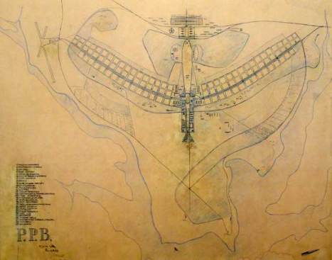 Lúcio Costa, "Plano Piloto Brasilia," 1956